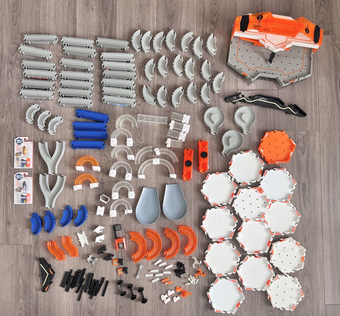 Huge Hexbug Nano Track Bundle + Hive Case, Storage Bin & 2 NEW Bugs!