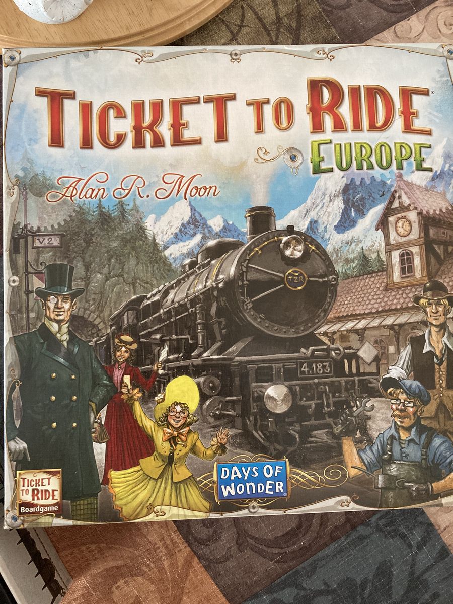 Ticket to Ride: Europe Board Game by Days of Wonder - Complete & Excellent Condition