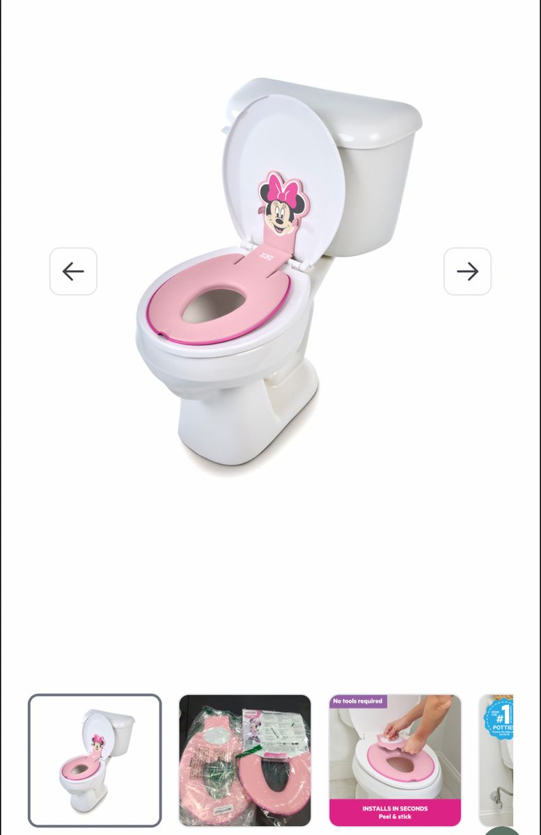 Minnie Mouse flip and sit toilet seat
