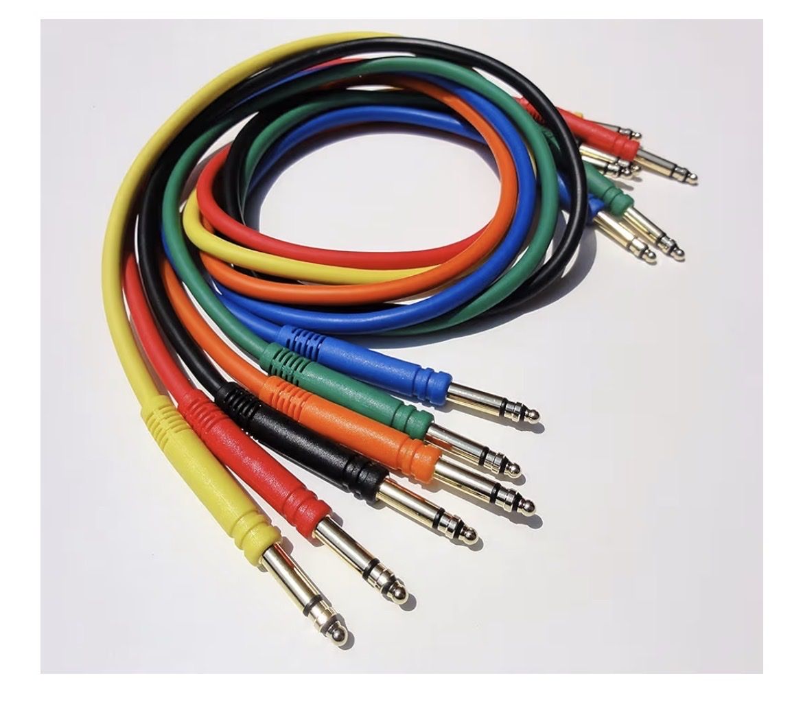 Patchbay cables TT Bantam 36" Gold Plated Quad Core Patch Cables (Pack of 6) Multi-Color - 3 available