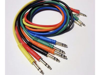 Patchbay cables TT Bantam 36" Gold Plated Quad Core Patch Cables (Pack of 6) Multi-Color - 3 available