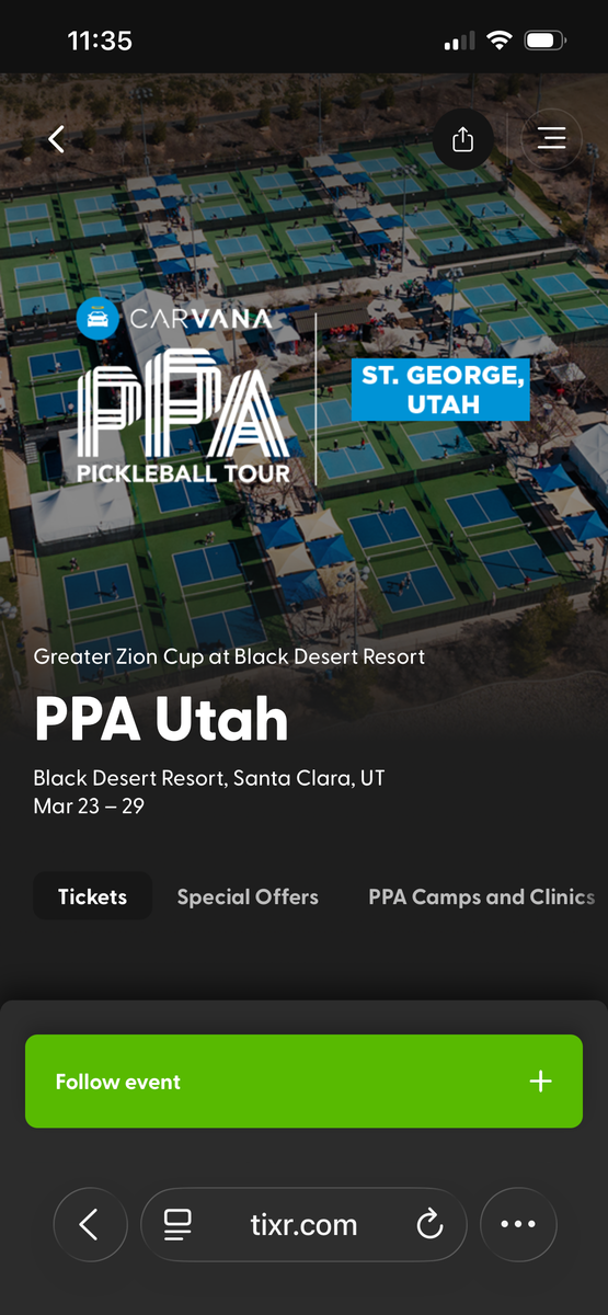 PPA Tour St George Tickets