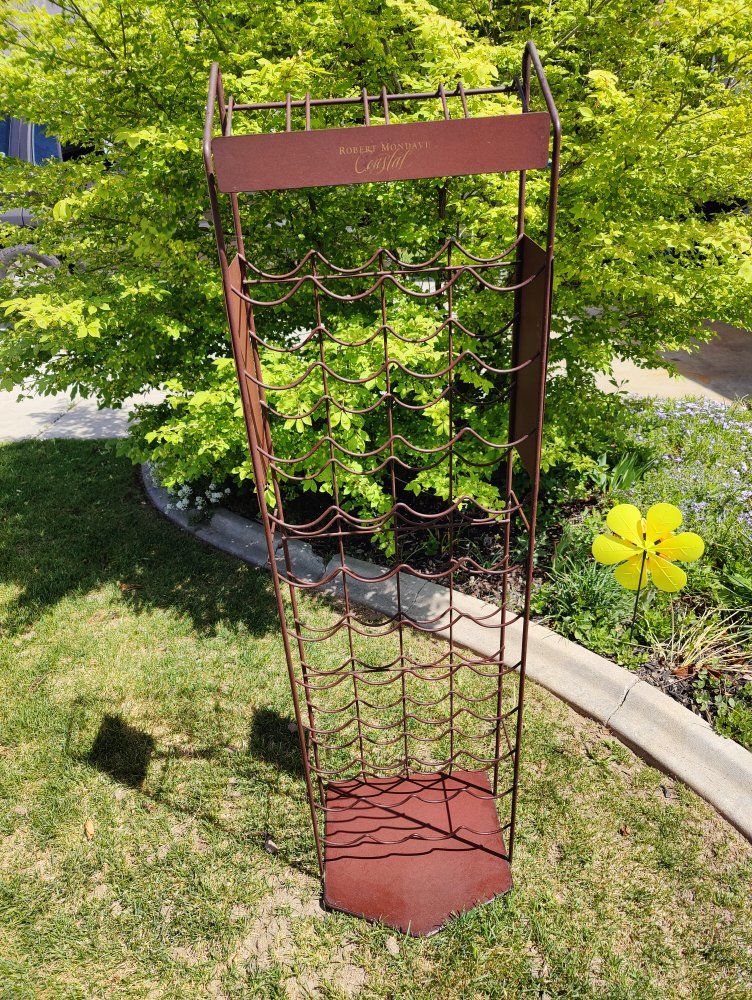 Robert Mondavi Metal Wine rack holds 44 bottles RARE