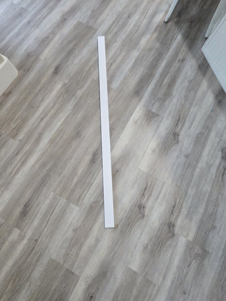 New White Marble Backsplash 61"