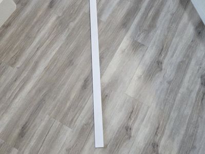 New White Marble Backsplash 61"