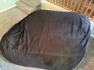 Big comfy black bean bag