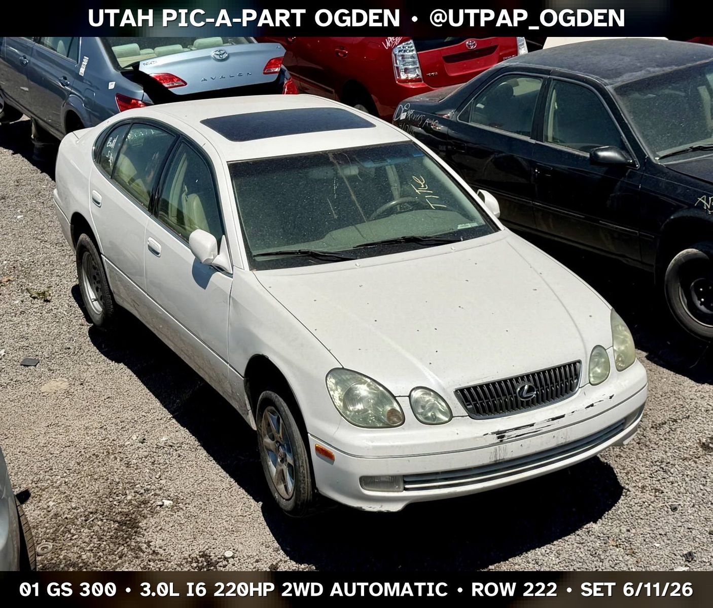 2001 Lexus GS 300 Parts - UTPAP Ogden