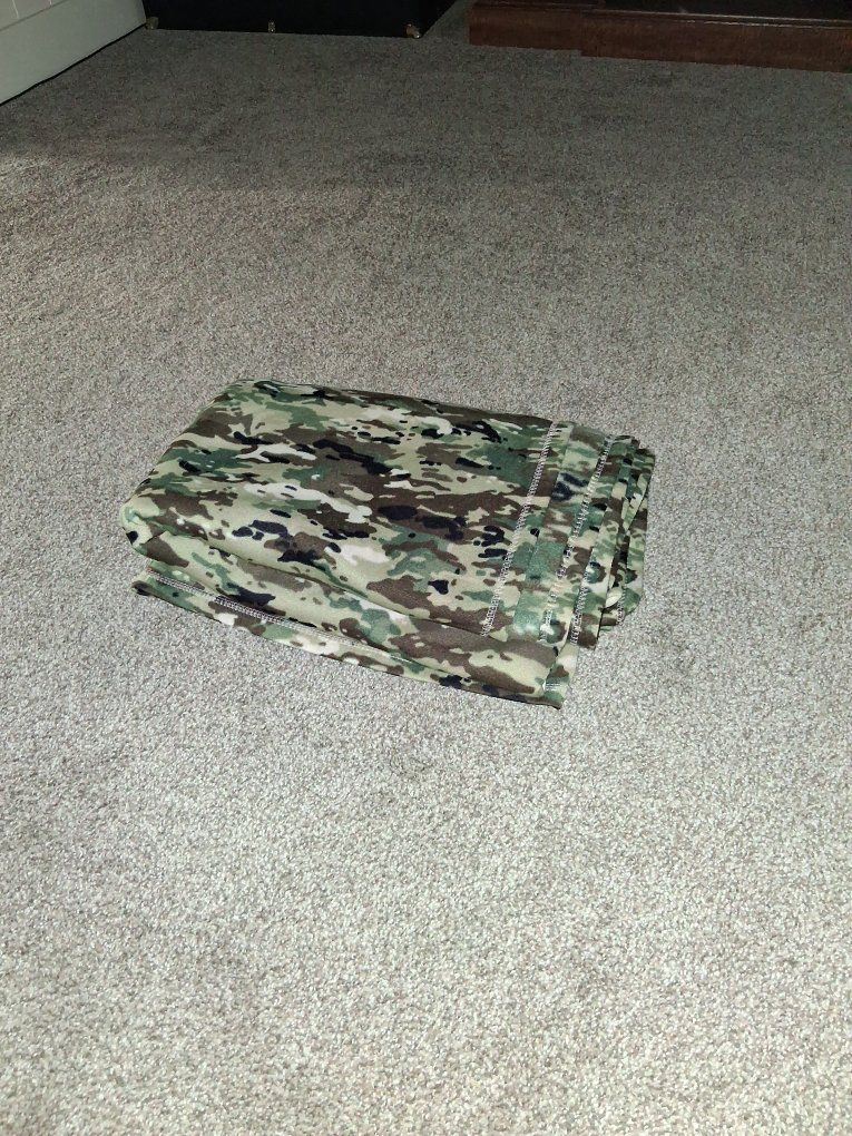 Camo Fleece Fabric Blanket