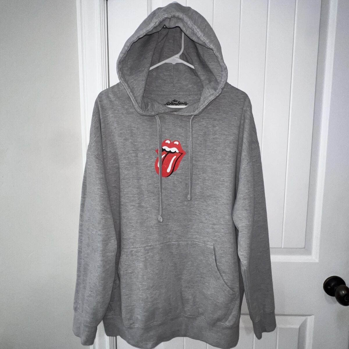 Urban Outfitters Heather Gray Rolling Stones Hoodie - Size 2XL