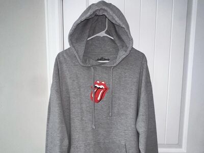 Urban Outfitters Heather Gray Rolling Stones Hoodie - Size 2XL