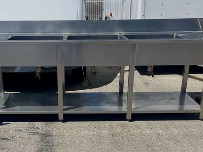 Stainless 3 Compartment Sink (used)