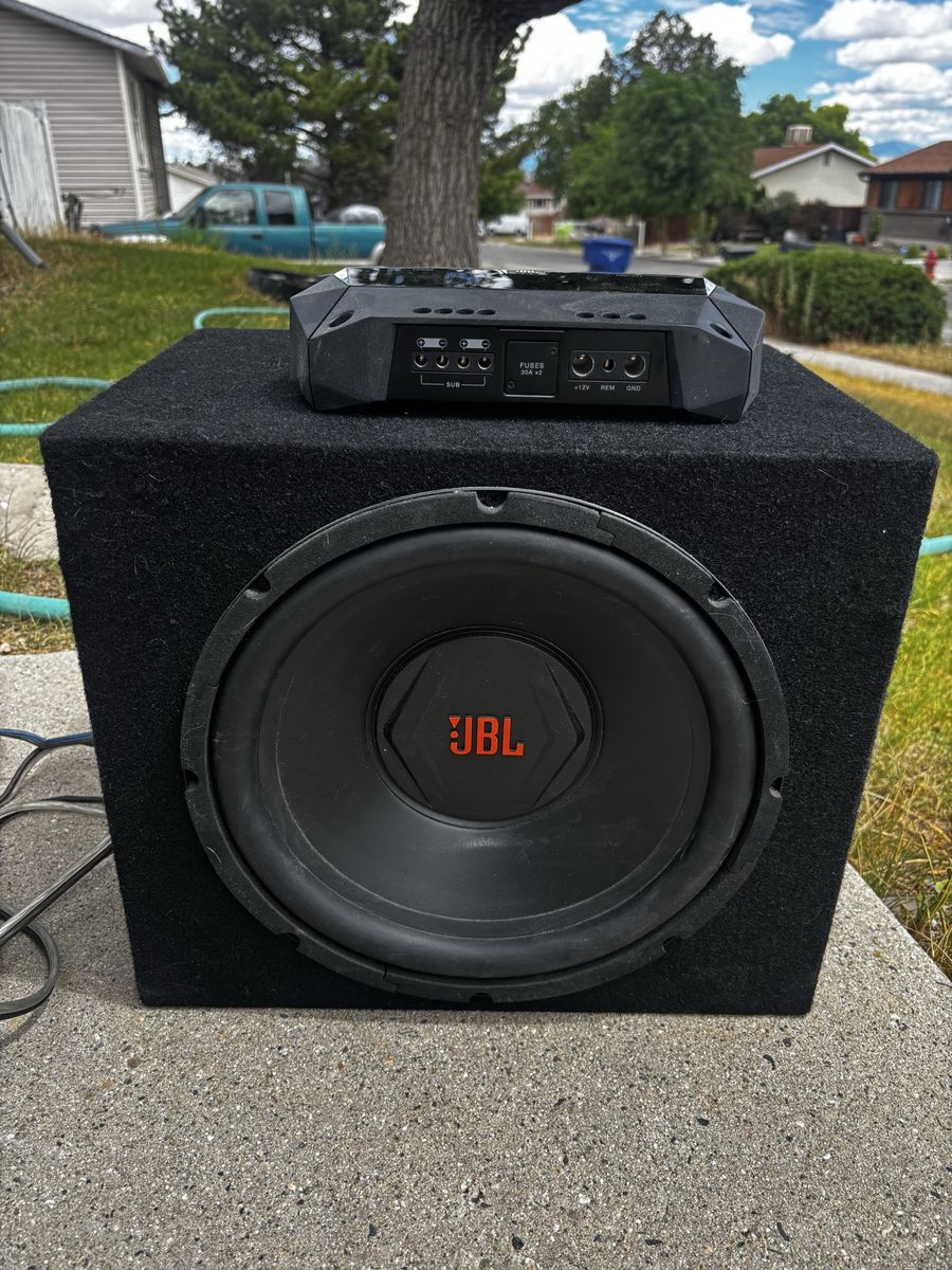 JBL 12-inch Car Subwoofer & Amplifier