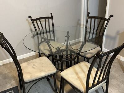 FREE Glass Dining Table With 4 Chairs