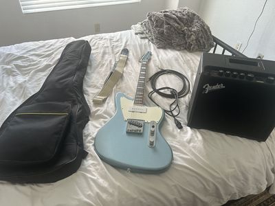 NEW- Squier by Fender Telecaster Guitar and Amp Bundle