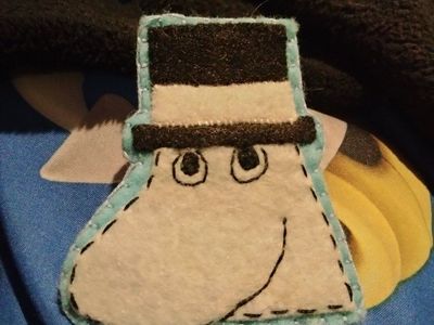 Moominpapa felt pin