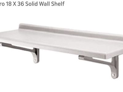 Cambro 18 X 36 Solid Wall Shelf
