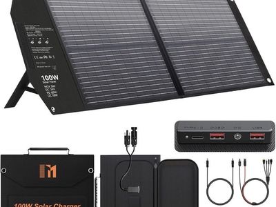 100 WATT SOLAR CHARGING STATION camping gear