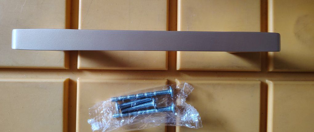 Set of 10 Modern Brushed Brass /Gold Cabinet Hardware 
