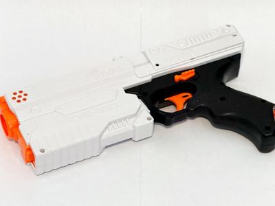 NERF Rival Kronos XVIII-500 Blaster White/Orange Toy Gun including 10 bullets