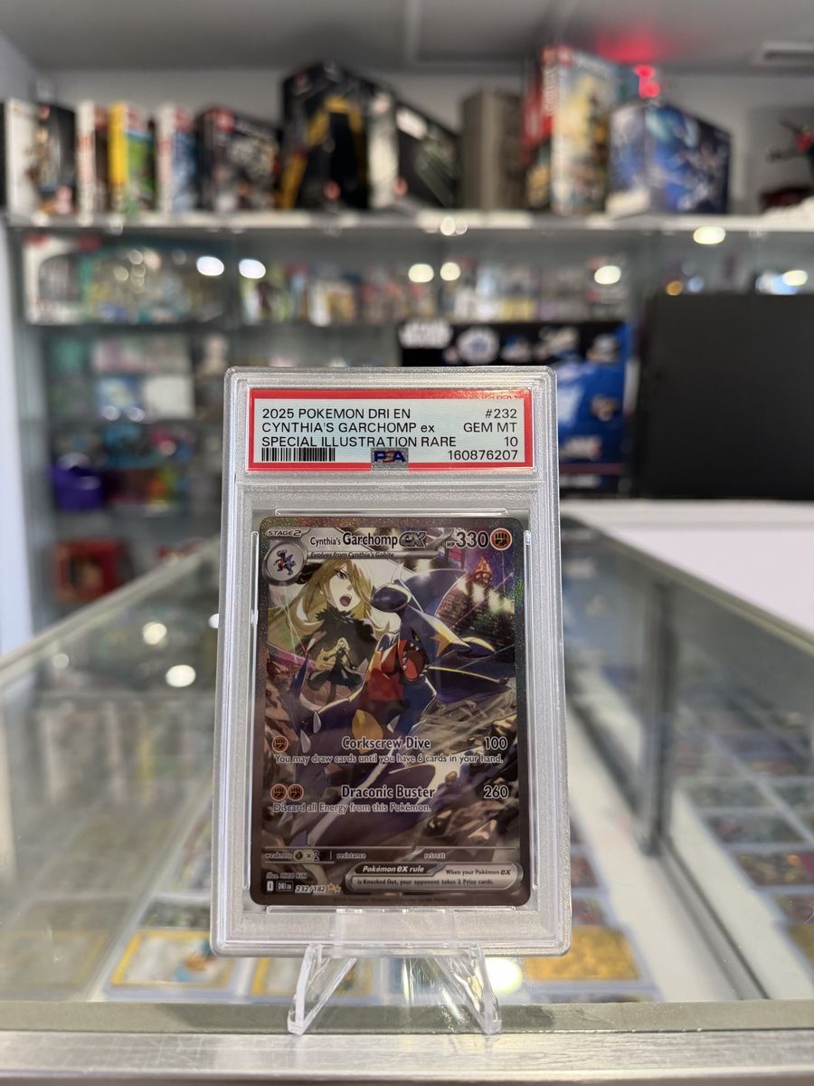 PSA 10 Cynthia's Garchomp ex 232/182 Sv10: Destined Rivals Holo