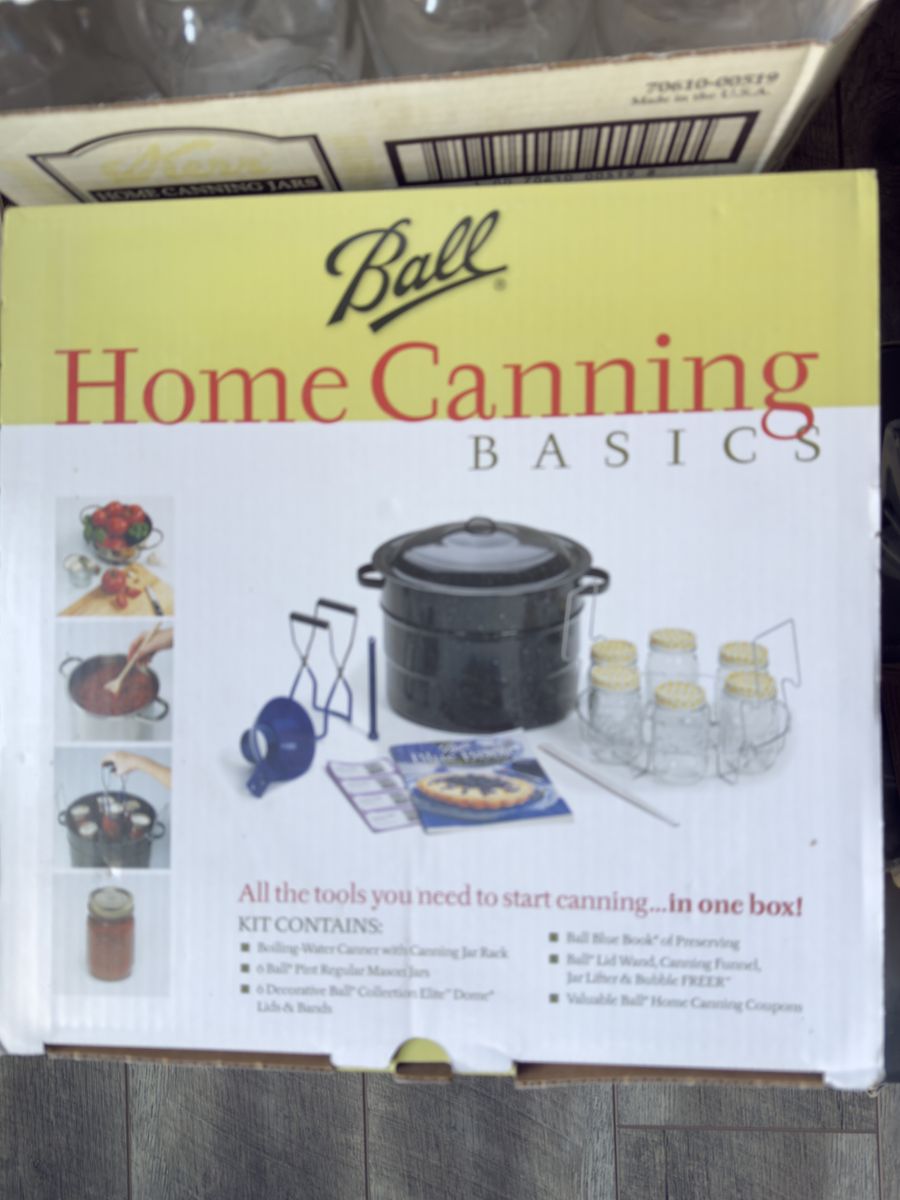 Canning supplies and apple corer/peeler