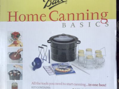Canning supplies and apple corer/peeler
