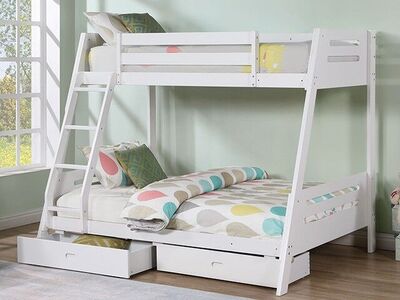 NEW Twin/Full BUNKBED with STORAGE DRAWERS - NEW IN BOX