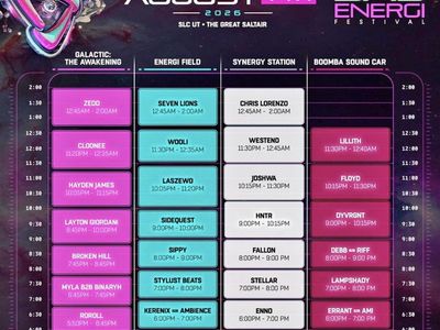 Das Energi Festival 2026 Friday Pass - Single-Day GA - Great Saltair, UT