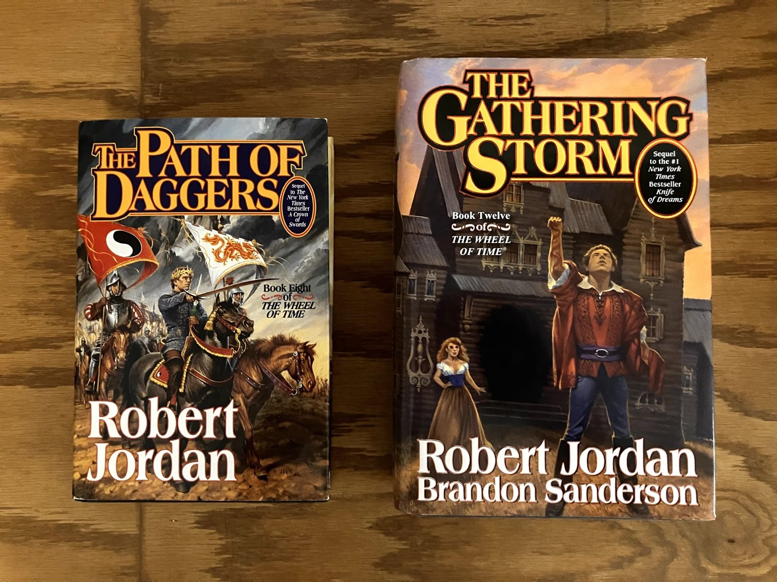 The Path of Daggers & The Gathering Storm - Wheel of Time Books by Robert Jordan