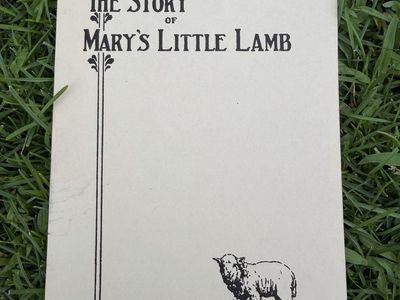 Vintage "The Story of Mary's Little Lamb" Children's Book, Classic Nursery Rhyme