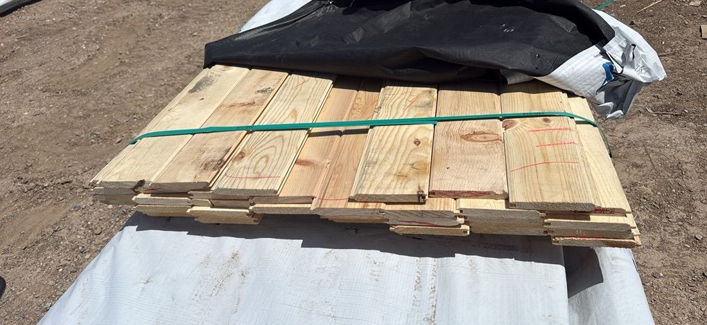 1×6×6' Knotty Pine Tongue, And Groove