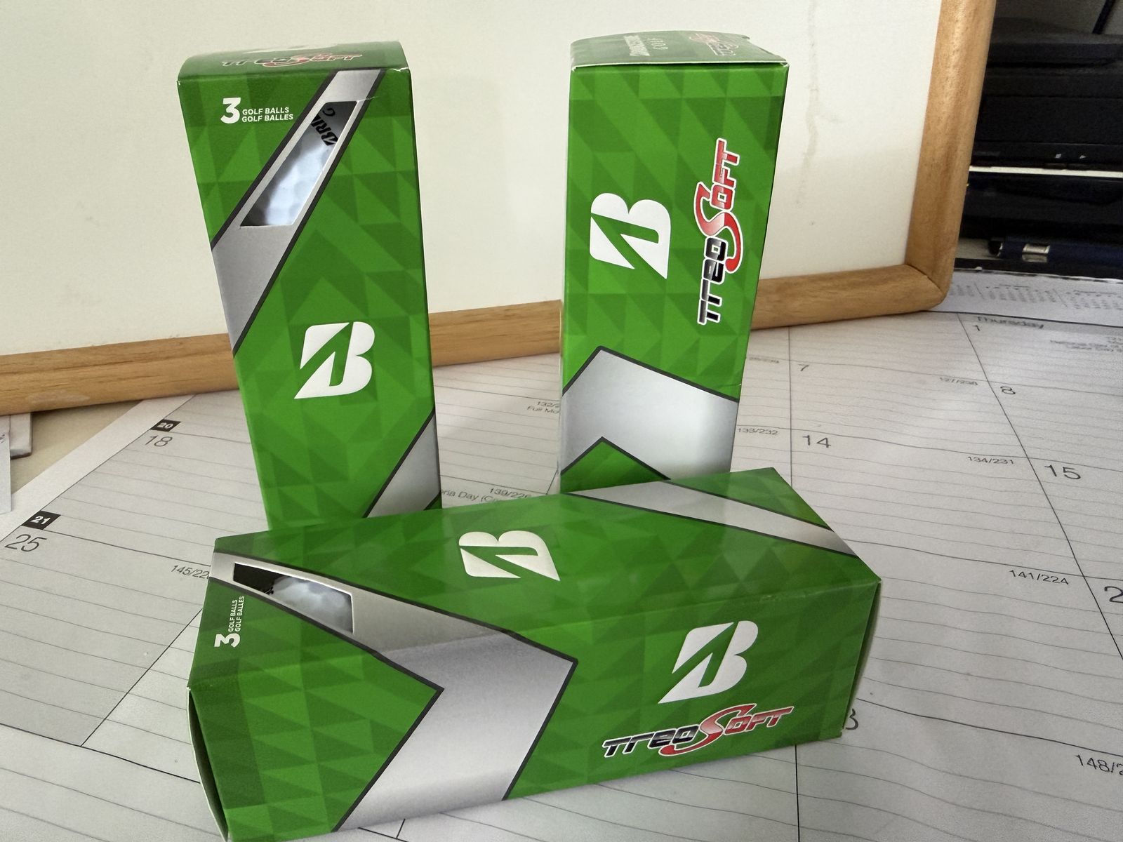 New Bridgestone TreoSoft Golf Balls (3-pack)