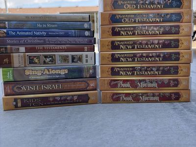 Nest Entertainment Animated Bible Stories DVD Lot: Hero Classics, Old & New Testament, Book of Mormon