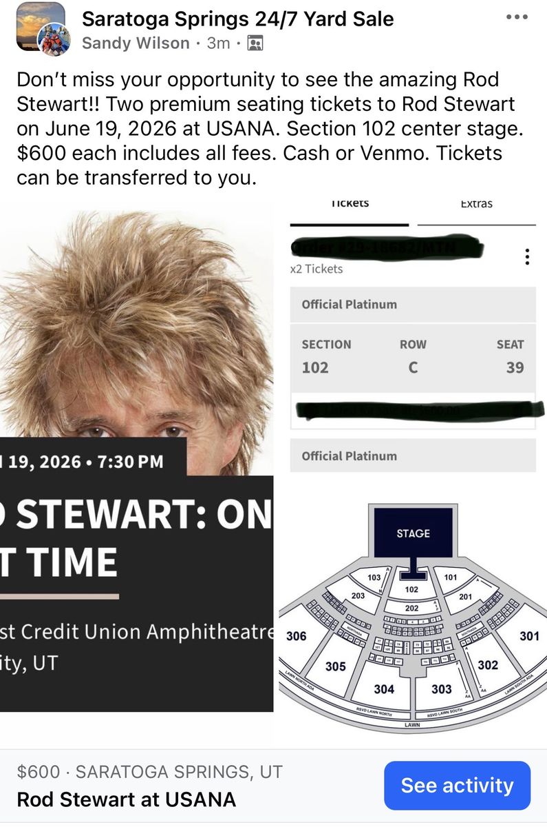 Rod Stewart Tickets