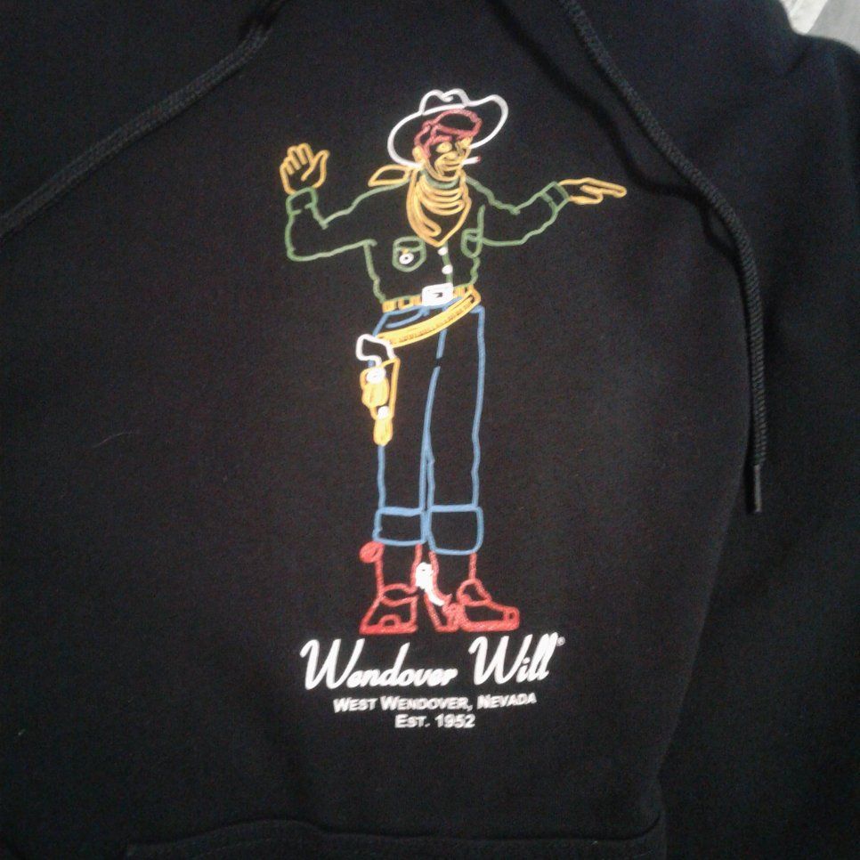 West Wendover Casino Will Vintage Black Hoodie