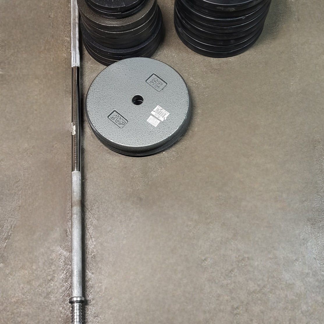 245 pounds of standard weights