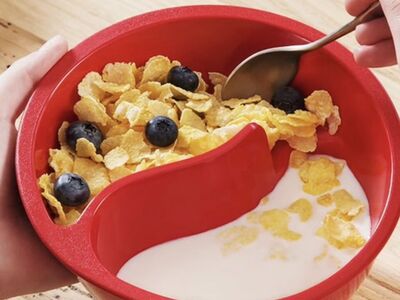 Obol-The Never Soggy Cereal Bowl Red -Set Of 2