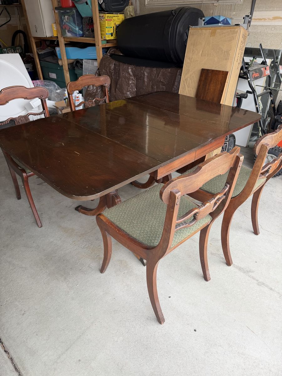 Table and chairs