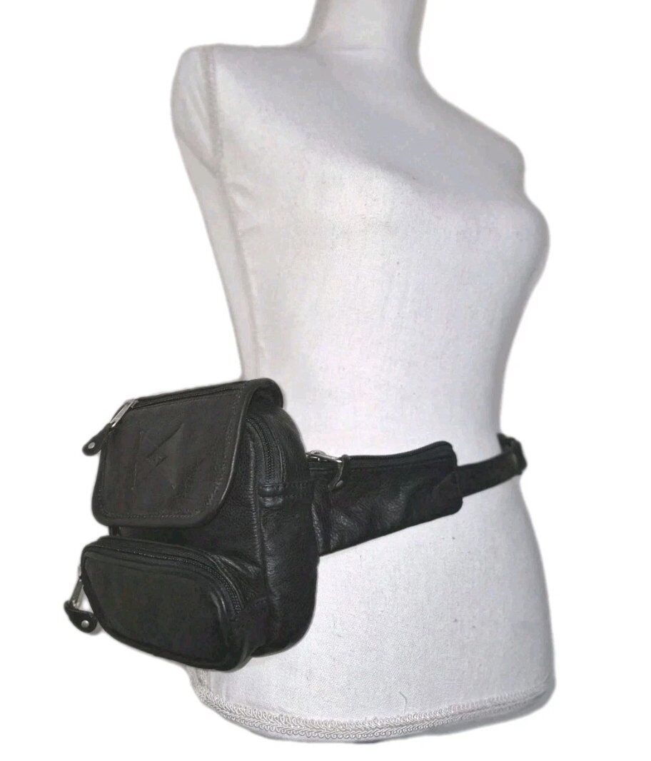 New Canyon Outback Premium Leather Fanny Pack Bag