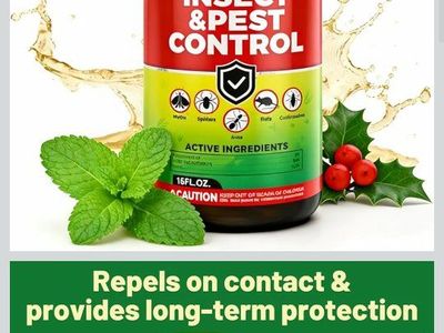 Peppermint Oil Pest Control Spray - Natural Indoor & Outdoor Repellent Spray for Moths, Spiders, Rats, Cockroaches and Ants in