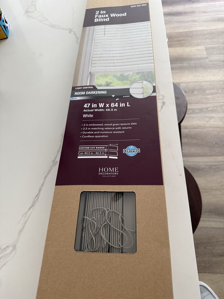 Home Decorations Faux Wood window blind- Taupe color