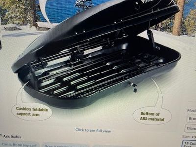 Hard Shell Rooftop Cargo Carrier with Roof Box