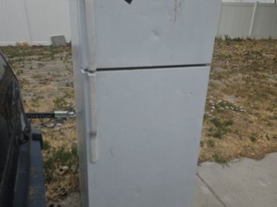 White Top Freezer Refrigerator - Used Appliance