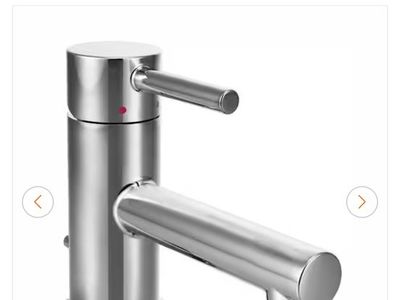 Moen Align Single Handle Low-Arc Bathroom Faucet in Chrome, Single Hole Mount