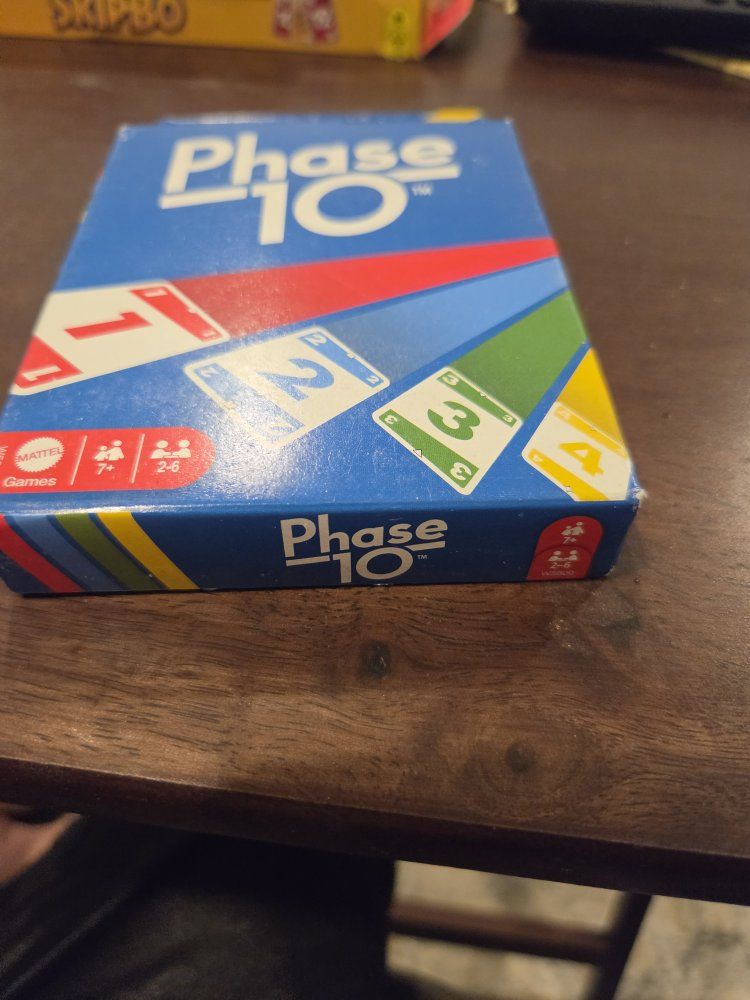 Mattel Phase 10 Card Game - Complete, Ages 7+, 2-6 Players unopened