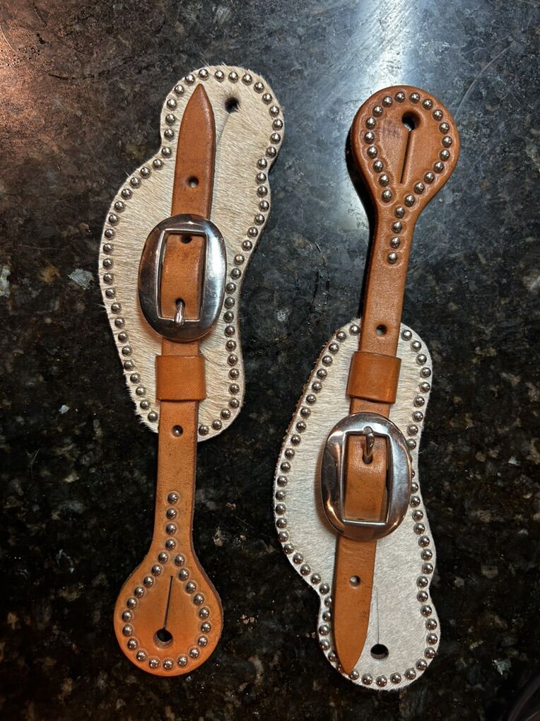 Cowhide Spur Straps