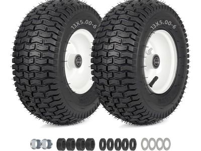 New Front Riding Mowers Tires 13x5.00-6 Set of Two