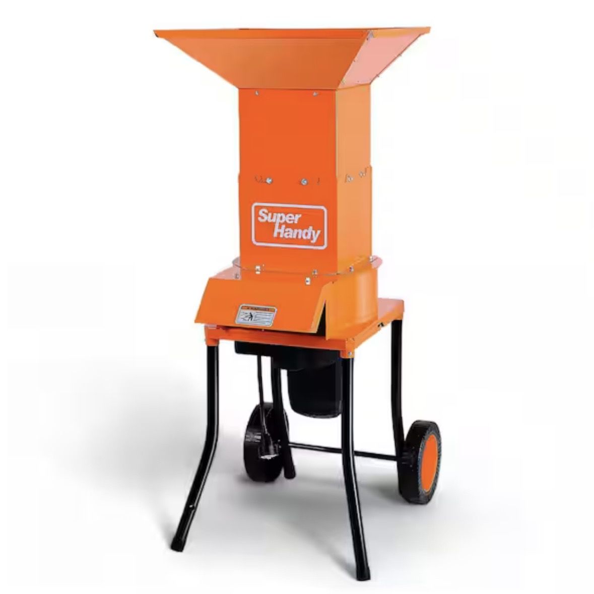 0.5 in. 15-Amp Electric 120V AC Motor Wood Chipper, 11 in. Cutting Blades Leaf Mulcher Shredder