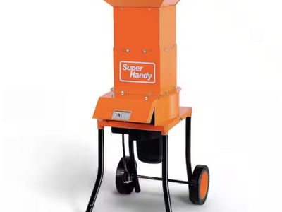 0.5 in. 15-Amp Electric 120V AC Motor Wood Chipper, 11 in. Cutting Blades Leaf Mulcher Shredder