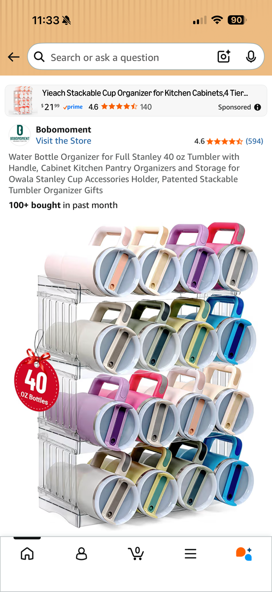 Bobomoment Stackable Water Bottle Organizer